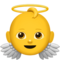 Baby Angel emoji on Apple